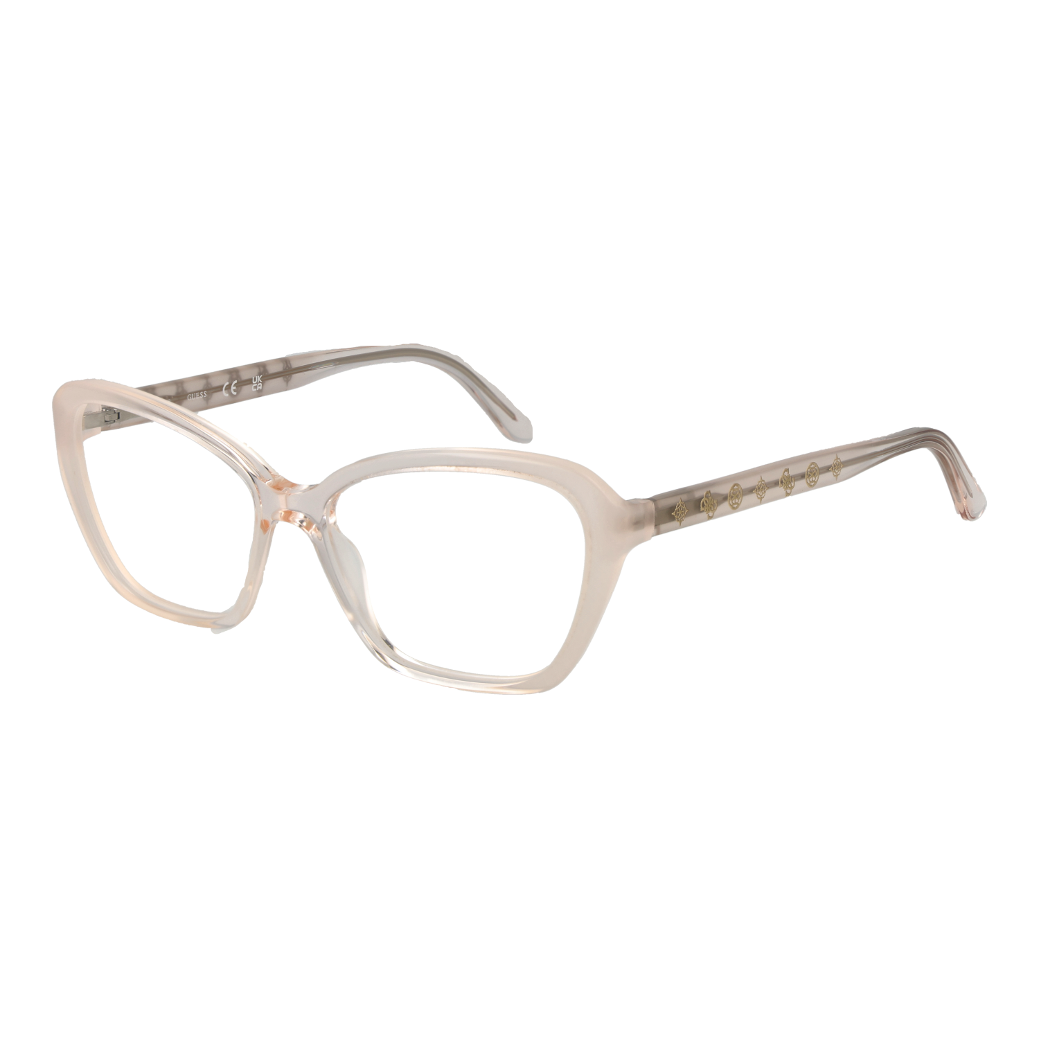Guess Fjärilsform Glasögonbåge i Vit