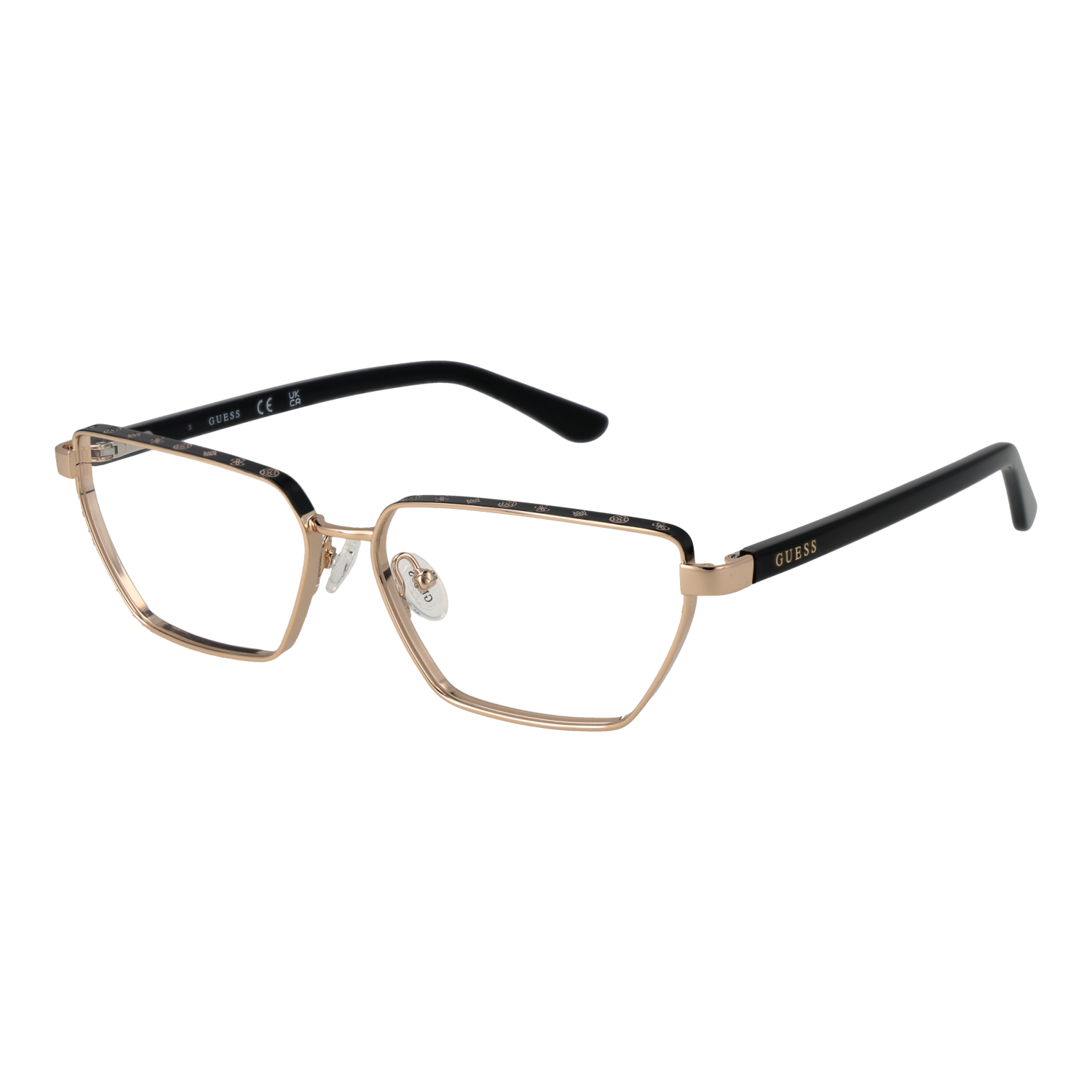 Guess Fjärilsform Glasögonbåge i Guld