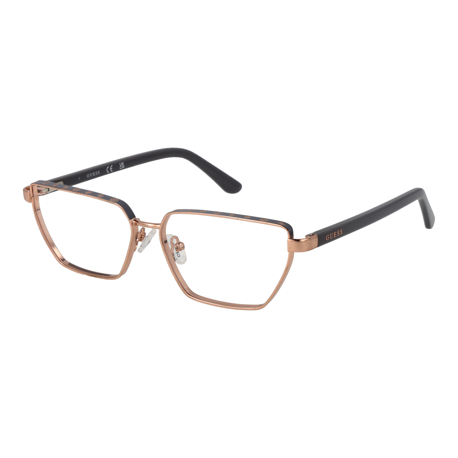Guess Fjärilsform Glasögonbåge i Roséguld