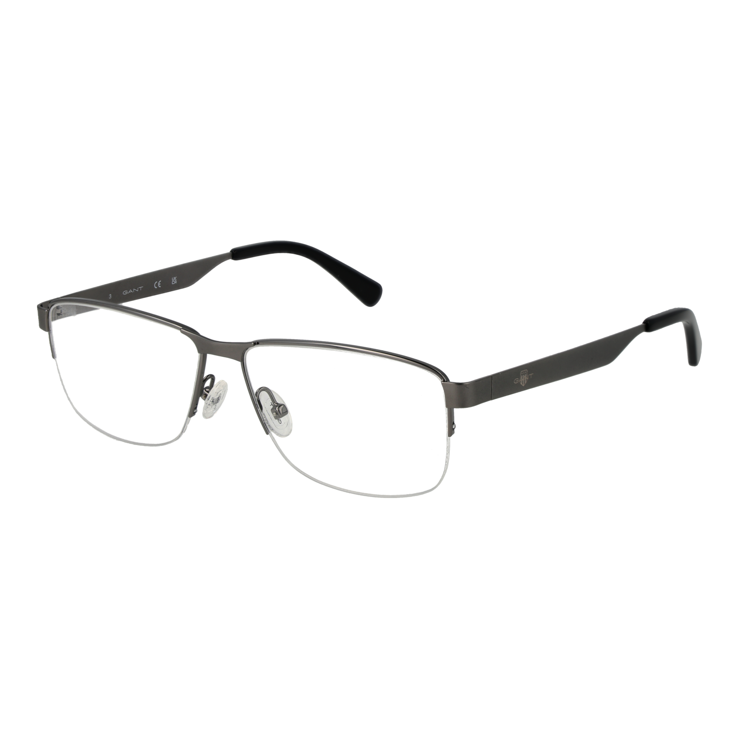 Gant Rektangulär Glasögonbåge i Gunmetal