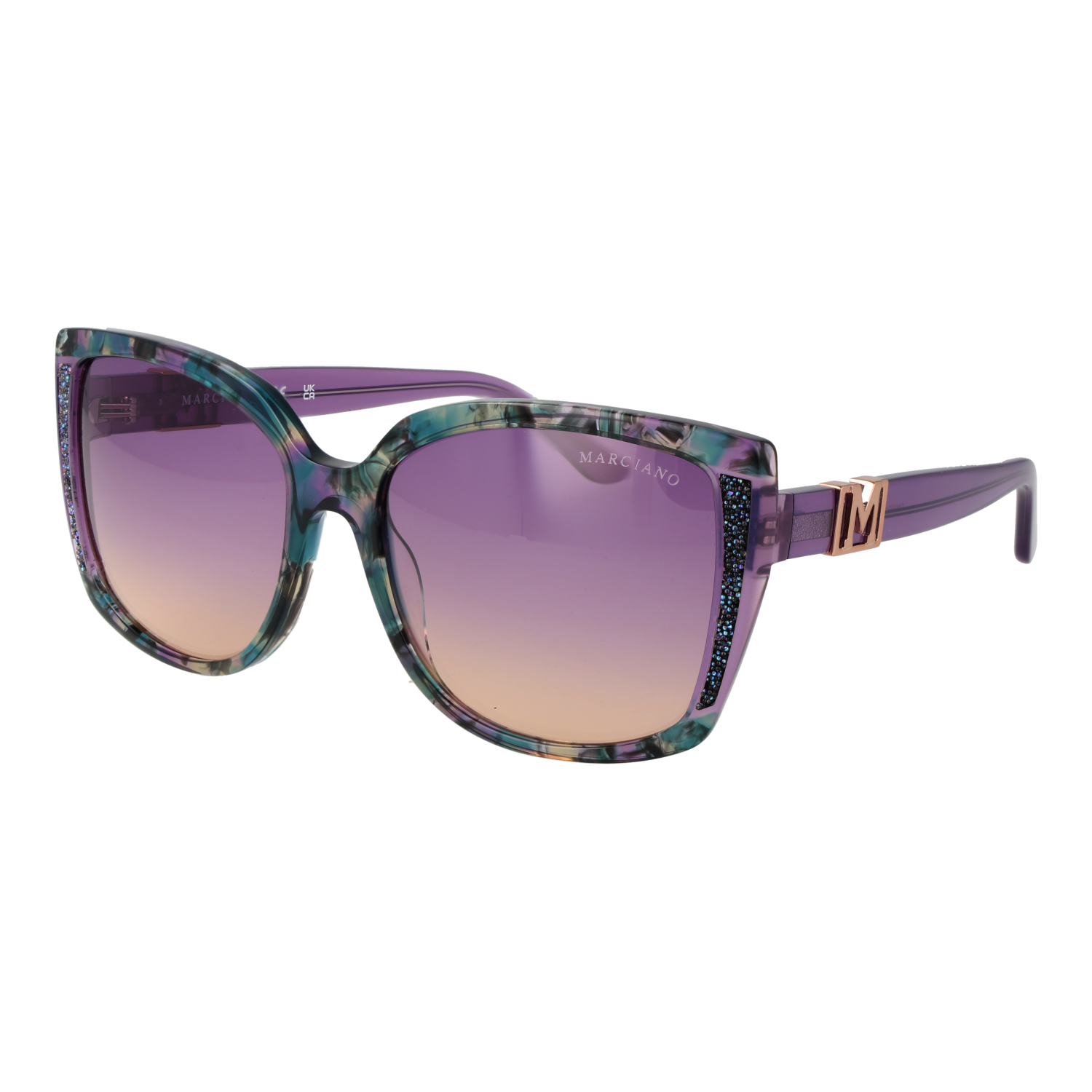 Marciano by Guess Fyrkantiga Solglasögon i Violett