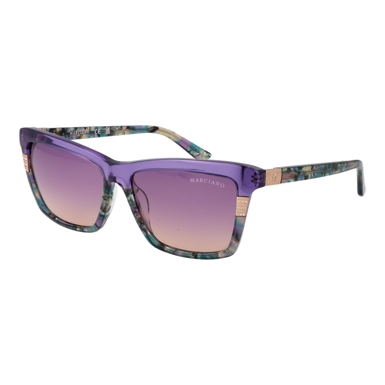 Marciano by Guess Rektangulära Solglasögon i Rosa